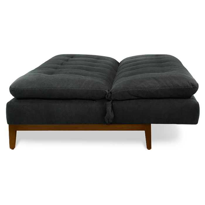 Futon Tela Gris Oxford Edak | Sofá Cama y Futones | salas